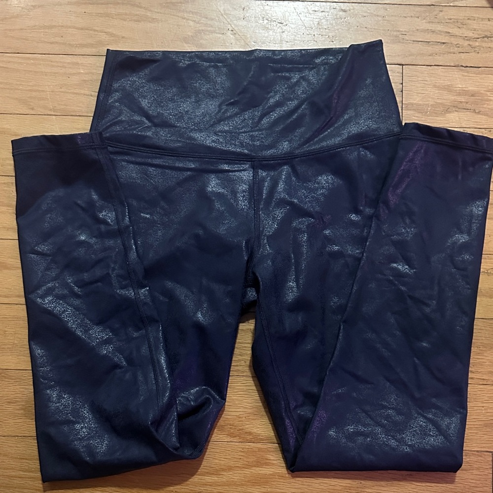 aerie Shimmery Navy High-Rise Leggings - Picture 1 of 5